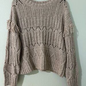 Old Navy Women's Taupe Knit Sweater